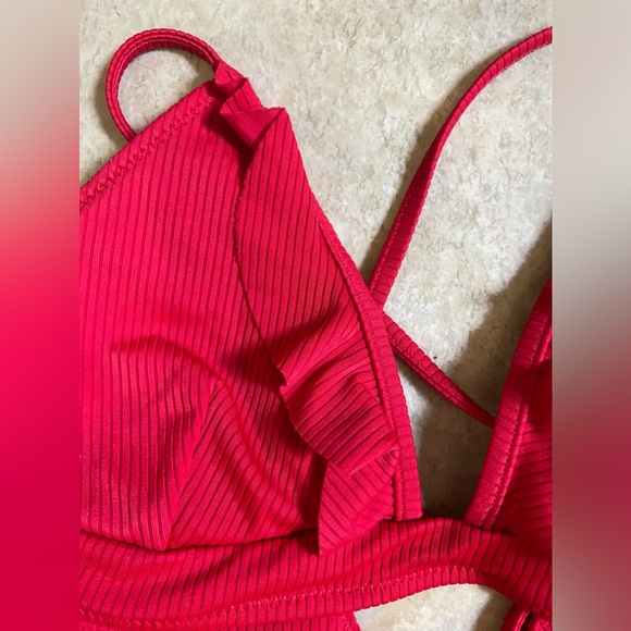 Red Ruffle One Piece - Picture 4 of 4